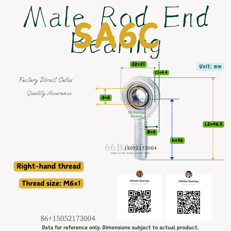 SA..C / SAL..C Series Rod End Bearings