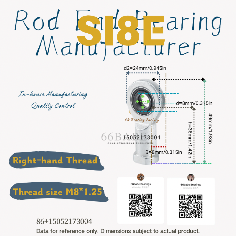 SI ES SIL series bearing illustration from 66 Bearing Factory