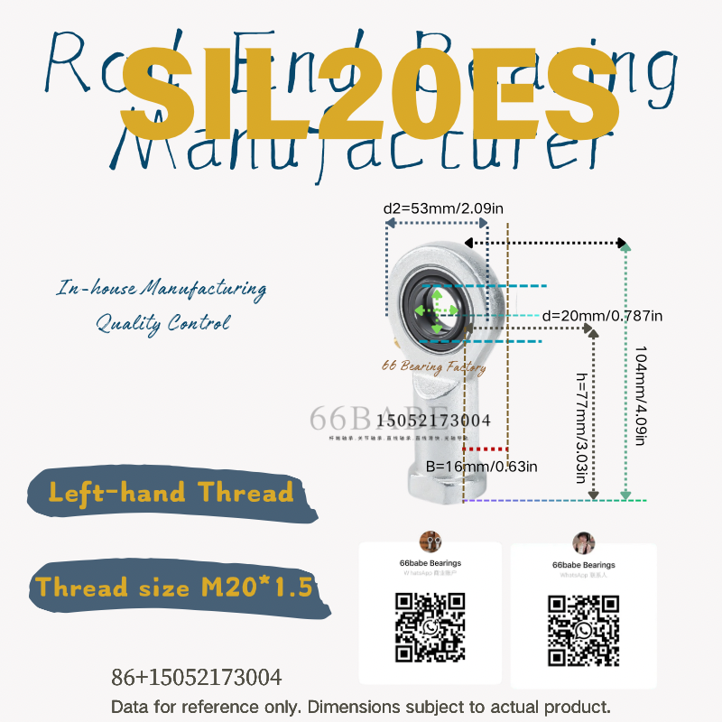SI..ES series rod end bearing product image 12