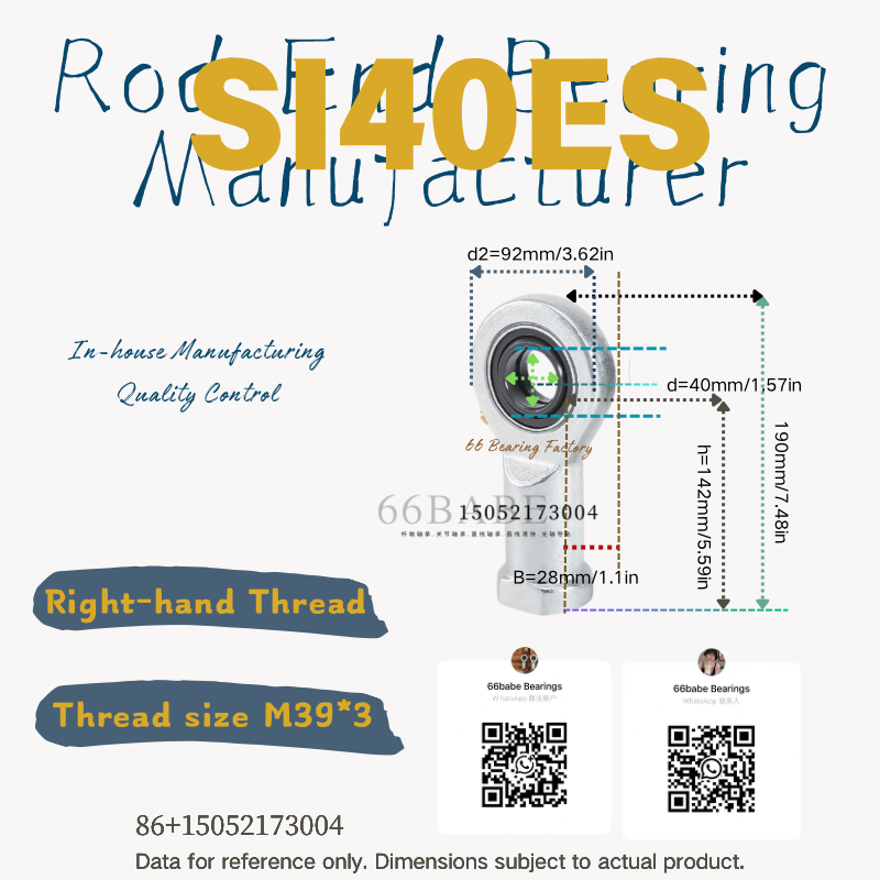 SI..ES series rod end bearing product image 19
