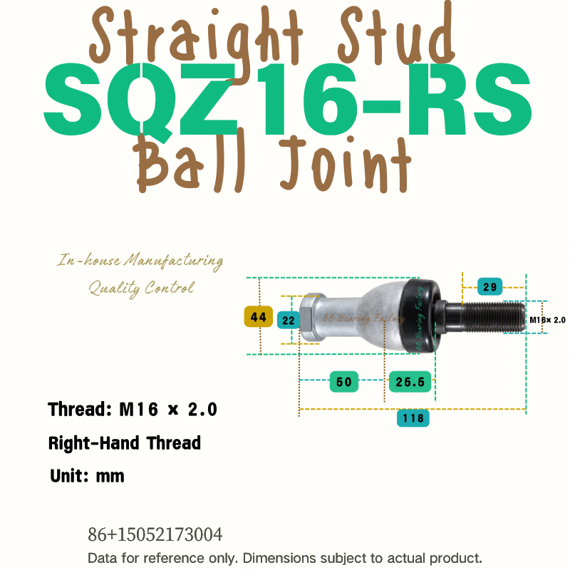 SQZ..RS series ball joint rod end bearing product image